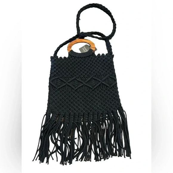 NEW Danielle Nicole Macramé Handbag Box of Style by Rachel Zoe Retail $100 - Picture 1 of 7